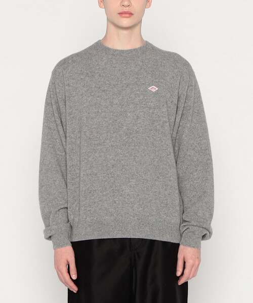 DANTON（ダントン）の「MEN'S LAMBSWOOL CREW NECK KNIT PULLOVER（ニット/セーター・メンズ・ブラック/グレイッシュベージュ/ブラウン系その他/オートミール/ダークグレー/レッド/パープル系その他/ライトグレー/ブルー系その他/ダークグリーン・40/42/44/38）」の3枚目の写真