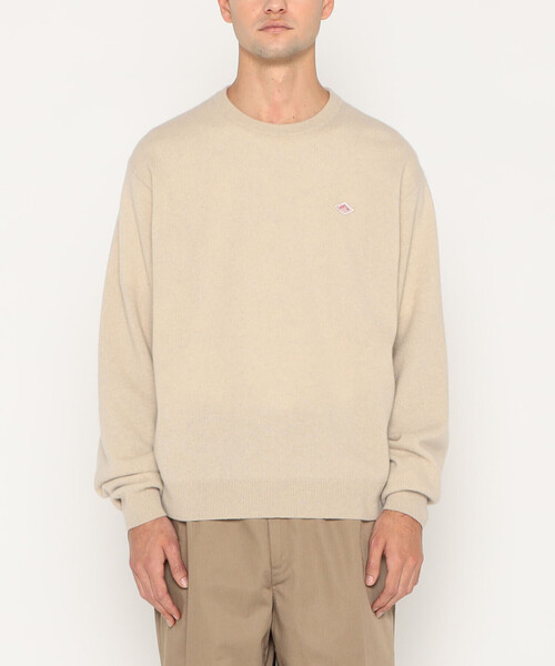 DANTON（ダントン）の「MEN'S LAMBSWOOL CREW NECK KNIT PULLOVER（ニット/セーター・メンズ・ブラック/グレイッシュベージュ/ブラウン系その他/オートミール/ダークグレー/レッド/パープル系その他/ライトグレー/ブルー系その他/ダークグリーン・40/42/44/38）」の12枚目の写真