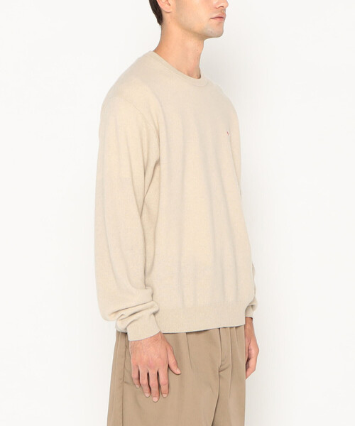 DANTON（ダントン）の「MEN'S LAMBSWOOL CREW NECK KNIT PULLOVER（ニット/セーター・メンズ・ブラック/グレイッシュベージュ/ブラウン系その他/オートミール/ダークグレー/レッド/パープル系その他/ライトグレー/ブルー系その他/ダークグリーン・40/42/44/38）」の13枚目の写真