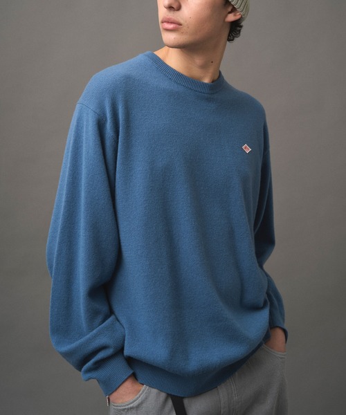 DANTONニットセーター プルオーバー メンズ42ダントン グレージュ24年製 DANTONニットセーター プルオーバー メンズ42ダントン グレージュ24年製