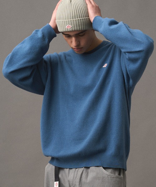 MEN'S LAMBSWOOL CREW NECK KNIT PULLOVER（ニット/セーター）｜DANTON