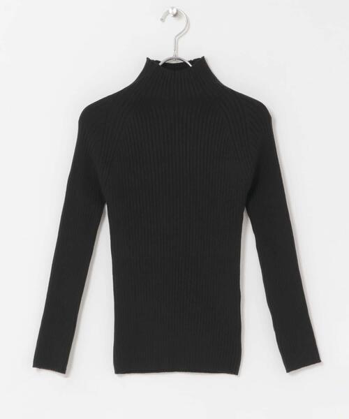 ITEMS URBANRESEARCH（アイテムズ アーバンリサーチ）の「『洗濯可』モチモチハイネックリブニット（ニット/セーター・レディース・ブラック/ホワイト系その他/ブルー/カーキ/アイボリー/レッド・FREE）」の12枚目の写真