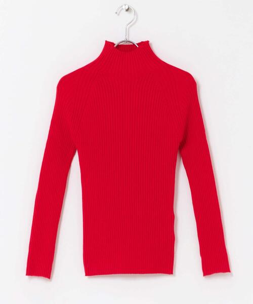 ITEMS URBANRESEARCH（アイテムズ アーバンリサーチ）の「『洗濯可』モチモチハイネックリブニット（ニット/セーター・レディース・ブラック/ホワイト系その他/ブルー/カーキ/アイボリー/レッド・FREE）」の19枚目の写真