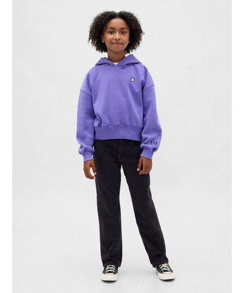 GAP(ギャップ)の「ナイトメアー・ビフォア・クリスマス ヴィンテージソフト クロップドパーカー (キッズ)(パーカー・キッズ・パープル・160cm/150cm/140cm/130cm/120cm/110cm)」の3枚目の写真