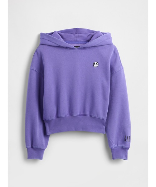 GAP(ギャップ)の「ナイトメアー・ビフォア・クリスマス ヴィンテージソフト クロップドパーカー (キッズ)(パーカー・キッズ・パープル・160cm/150cm/140cm/130cm/120cm/110cm)」の2枚目の写真