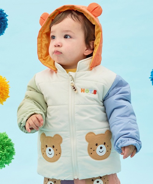 くまみみ付き 中綿ジャンパー（ダウンジャケット/コート）｜HOT