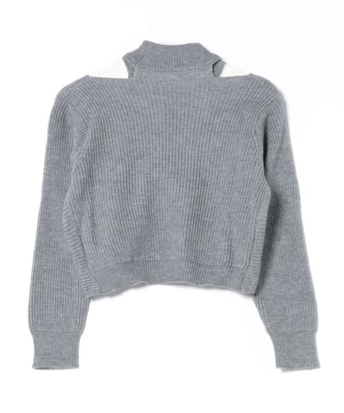 STAY MOTION（ステイモーション）の「【WEB限定】アシンメトリーアンサンブルニットトップス［韓国ファッション カジュアル］≪AW新作≫（ニット/セーター・レディース・グレー/ブラック/アイボリー・F）」の11枚目の写真