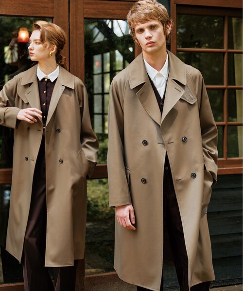 DRESSTERIOR（ドレステリア）の「ウールギャバジン アルスターコート（トレンチコート・メンズ・オリーブ/ブラック・90/91/92）」の3枚目の写真