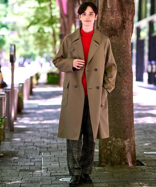 DRESSTERIOR（ドレステリア）の「ウールギャバジン アルスターコート（トレンチコート・メンズ・オリーブ/ブラック・90/91/92）」の13枚目の写真