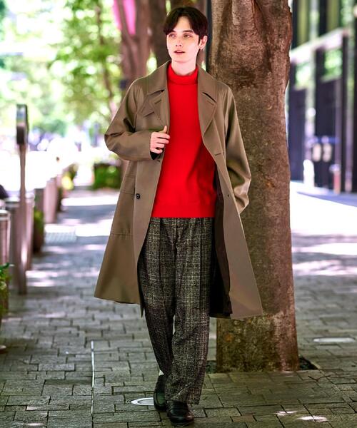 DRESSTERIOR（ドレステリア）の「ウールギャバジン アルスターコート（トレンチコート・メンズ・オリーブ/ブラック・90/91/92）」の14枚目の写真