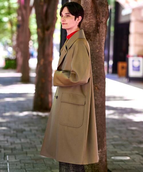 DRESSTERIOR（ドレステリア）の「ウールギャバジン アルスターコート（トレンチコート・メンズ・オリーブ/ブラック・90/91/92）」の18枚目の写真
