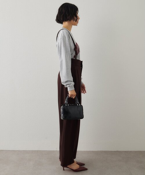 Whim Gazette(ウィムガゼット)の「ハイウエストサスペンダーパンツ(その他パンツ・レディース・ブラウン/ブラック・36/38)」の12枚目の写真