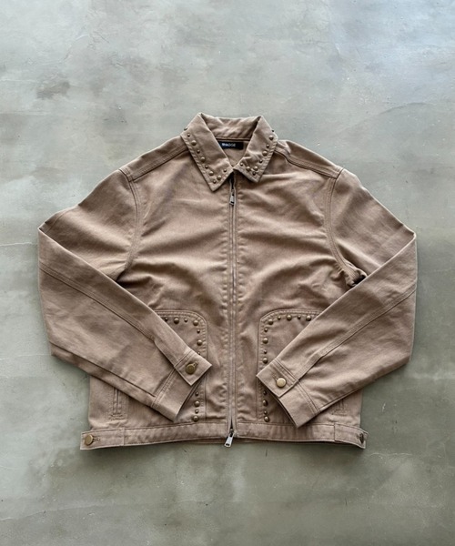 SHAGGIE（シャギー）の「【ユニセックス】スタッズ付きダブルファスナージャケット（その他アウター・メンズ・ブラック/ベージュ・FREE）」の17枚目の写真