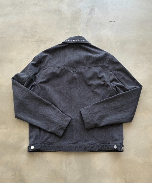 SHAGGIE（シャギー）の「【ユニセックス】スタッズ付きダブルファスナージャケット（その他アウター・メンズ・ブラック/ベージュ・FREE）」の9枚目の写真