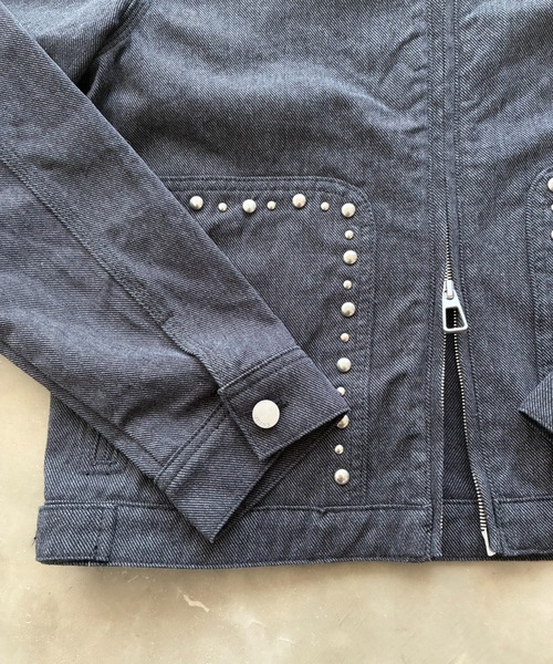 SHAGGIE（シャギー）の「【ユニセックス】スタッズ付きダブルファスナージャケット（その他アウター・メンズ・ブラック/ベージュ・FREE）」の13枚目の写真