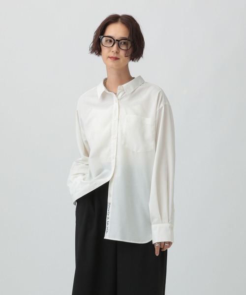 LEPSIM（レプシィム）の「ワンポイントベーシックシャツ　582331（シャツ/ブラウス・レディース・グレー/ブラウン/オフホワイト/ブルー・FREE）」の22枚目の写真