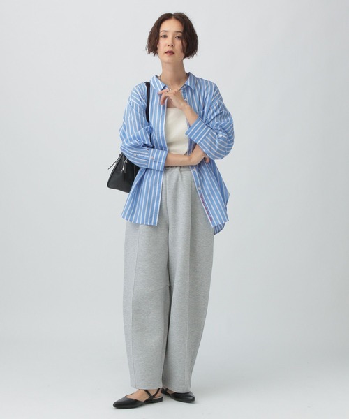 LEPSIM（レプシィム）の「ワンポイントベーシックシャツ　582331（シャツ/ブラウス・レディース・グレー/ブラウン/オフホワイト/ブルー・FREE）」の8枚目の写真