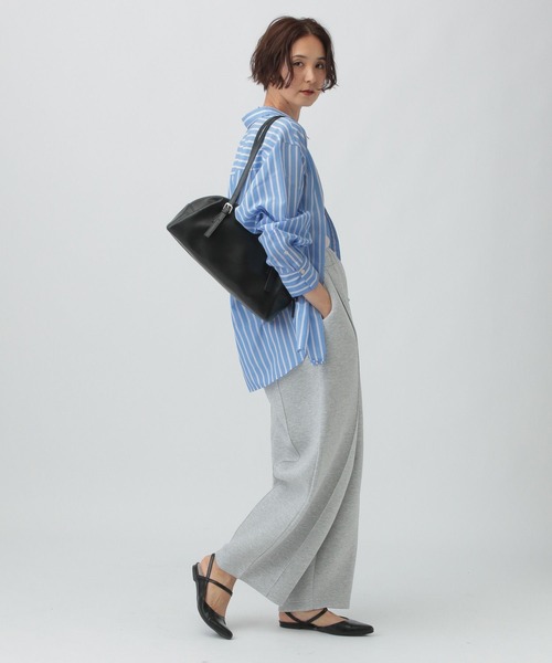 LEPSIM（レプシィム）の「ワンポイントベーシックシャツ　582331（シャツ/ブラウス・レディース・グレー/ブラウン/オフホワイト/ブルー・FREE）」の9枚目の写真