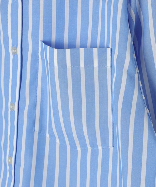 LEPSIM（レプシィム）の「ワンポイントベーシックシャツ　582331（シャツ/ブラウス・レディース・グレー/ブラウン/オフホワイト/ブルー・FREE）」の15枚目の写真