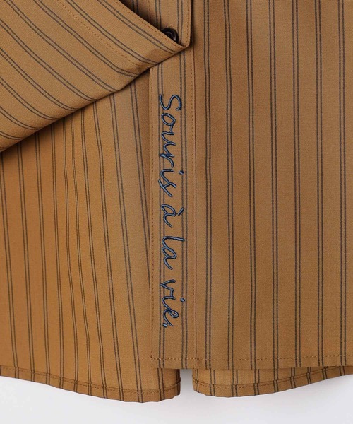 LEPSIM（レプシィム）の「ワンポイントベーシックシャツ　582331（シャツ/ブラウス・レディース・グレー/ブラウン/オフホワイト/ブルー・FREE）」の20枚目の写真