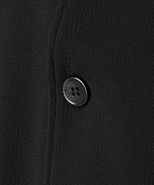 nissen（ニッセン）の「洗濯機OK！ふくれ織風カットソーノーカラージャケット　(M～10Lサイズ)（ノーカラージャケット・メンズ・ブラック/ブラウン/ネイビー・10L/8L/6L/5L/4L/3L/LL/L/M）」の9枚目の写真