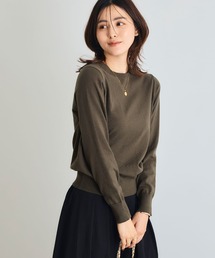 CROSS FUNCTION | 《洗える》綿100％クルーネックベーシックニット【CROSS FUNCTION/クロスファンクション】(ニット/セーター)