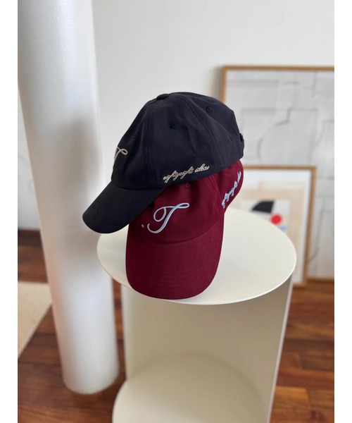 TRUNC（トランクエイティーエイト）の「T LOGO Cap（キャップ・レディース・ネイビー/ボルドー・FREE）」の21枚目の写真