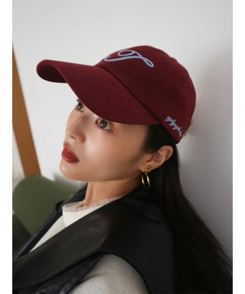 TRUNC（トランクエイティーエイト）の「T LOGO Cap（キャップ・レディース・ネイビー/ボルドー・FREE）」の11枚目の写真