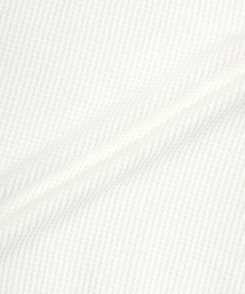 Healthknit(ヘルスニット)の「Healthknit(ヘルスニット)ベーシック ワッフル ヘンリーネック ラウンドヘムロングスリーブTシャツ(1P)/無地・ボーダーリンガー/ロンT/長袖トップス(Tシャツ/カットソー・レディース・ブラック系その他/オフホワイト/カーキブラウン/ブラック・M)」の16枚目の写真