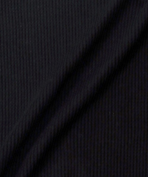 Healthknit(ヘルスニット)の「Healthknit(ヘルスニット)ベーシック ワッフル ヘンリーネック ラウンドヘムロングスリーブTシャツ(1P)/無地・ボーダーリンガー/ロンT/長袖トップス(Tシャツ/カットソー・レディース・ブラック系その他/オフホワイト/カーキブラウン/ブラック・M)」の17枚目の写真