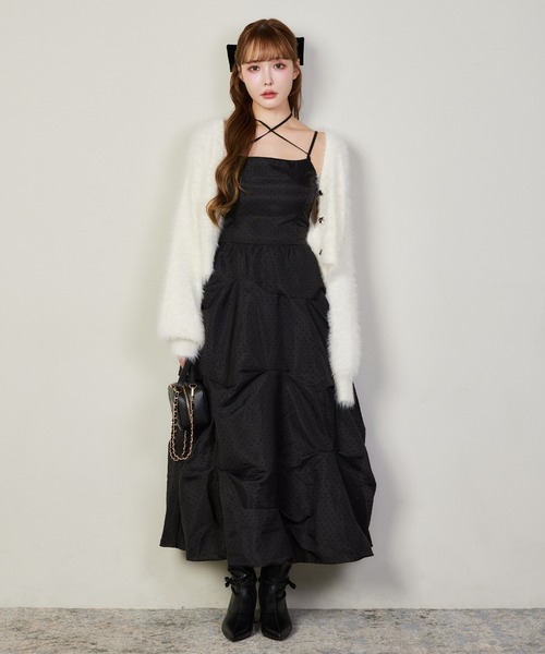 セール】【今すぐお届け可能!/セットで着れる】milkyフェザーニット