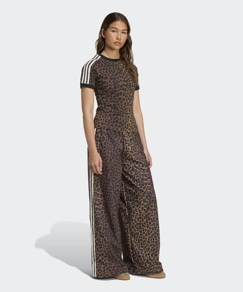 メル　adidasレオパード オーバーサイズ トラックパンツ レオパード ファイヤーバード オーバーサイズ トラックパンツ