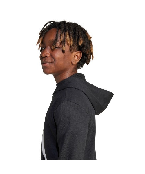 adidas（アディダス）の「アディダス adidas エッセンシャルズ パーカー（パーカー・キッズ・グレー/ブラック×レッド/ブラック×ホワイト・130cm/140cm/150cm/160cm）」の10枚目の写真
