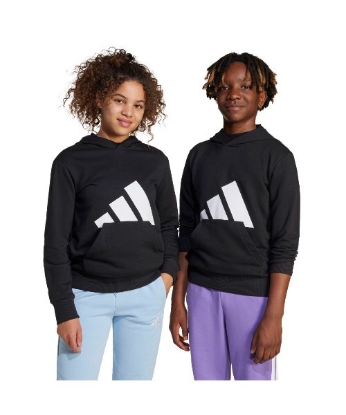 adidas（アディダス）の「アディダス adidas エッセンシャルズ パーカー（パーカー・キッズ・グレー/ブラック×レッド/ブラック×ホワイト・130cm/140cm/150cm/160cm）」の11枚目の写真