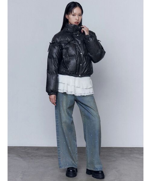 EMODA（エモダ）の「ニットレースラップスカート（スカート・レディース・ホワイト/ブラック・FREE）」の18枚目の写真