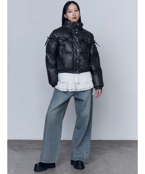 EMODA（エモダ）の「ニットレースラップスカート（スカート・レディース・ホワイト/ブラック・FREE）」の19枚目の写真