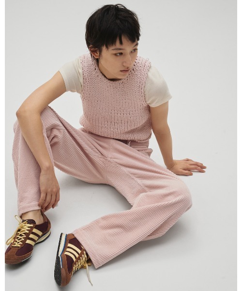 TODAYFUL（トゥデイフル）の「Chunky Corduroy Pants（その他パンツ・レディース・ベビーピンク/ブラック・36inch/38inch）」の7枚目の写真