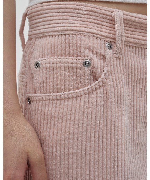 TODAYFUL（トゥデイフル）の「Chunky Corduroy Pants（その他パンツ・レディース・ベビーピンク/ブラック・36inch/38inch）」の12枚目の写真