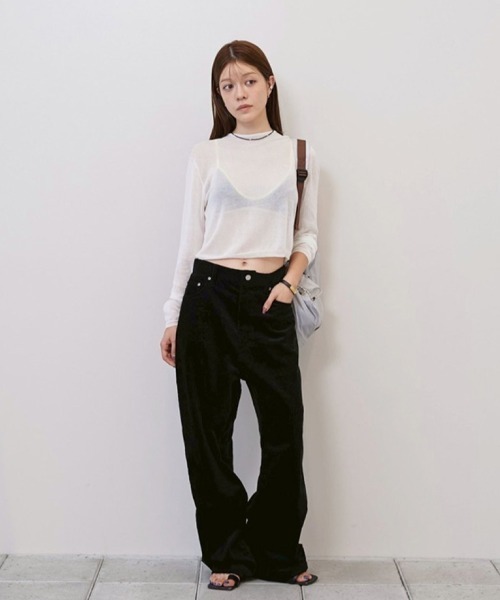 TODAYFUL（トゥデイフル）の「Chunky Corduroy Pants（その他パンツ・レディース・ベビーピンク/ブラック・36inch/38inch）」の22枚目の写真