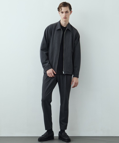 UNITED TOKYO（ユナイテッドトウキョウ）の「【残りわずか】アウトラスト ジャガード クルーネックニット 温度調整素材｜ストレッチ｜イージーケア|冬服|インナー（ニット/セーター・メンズ・ネイビー/アイボリー/ブラック・1/2/3）」の20枚目の写真