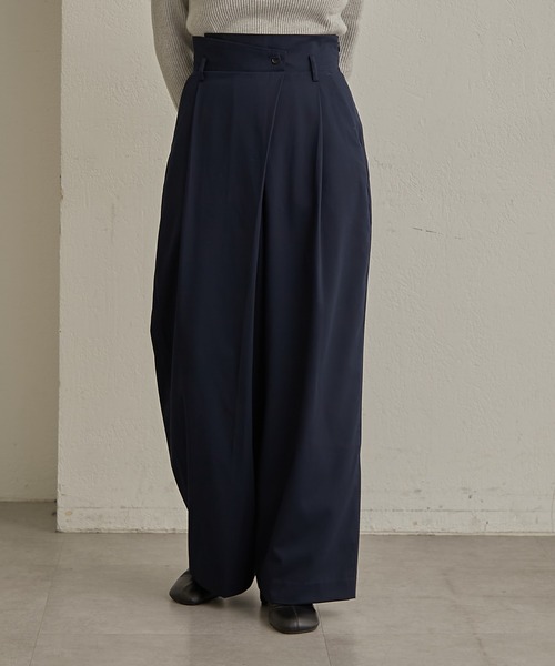Omekashi（オメカシ）の「アシメタックパンツ（スラックス・レディース・ネイビー/グレー系その他2・マルチサイズ）」の21枚目の写真
