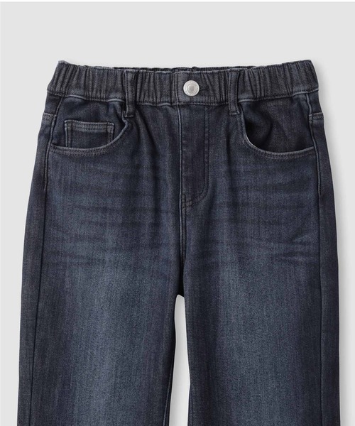 NAVY(ネイビー)の「【温活】NAVY MACHEAT 特暖デニムフレアパンツ(デニムパンツ・キッズ・ブルー/ネイビー・120/130/140/150/160)」の3枚目の写真