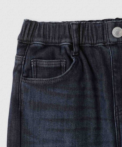 NAVY(ネイビー)の「【温活】NAVY MACHEAT 特暖デニムフレアパンツ(デニムパンツ・キッズ・ブルー/ネイビー・120/130/140/150/160)」の4枚目の写真