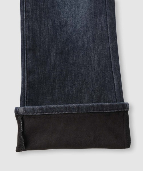 NAVY(ネイビー)の「【温活】NAVY MACHEAT 特暖デニムフレアパンツ(デニムパンツ・キッズ・ブルー/ネイビー・120/130/140/150/160)」の6枚目の写真