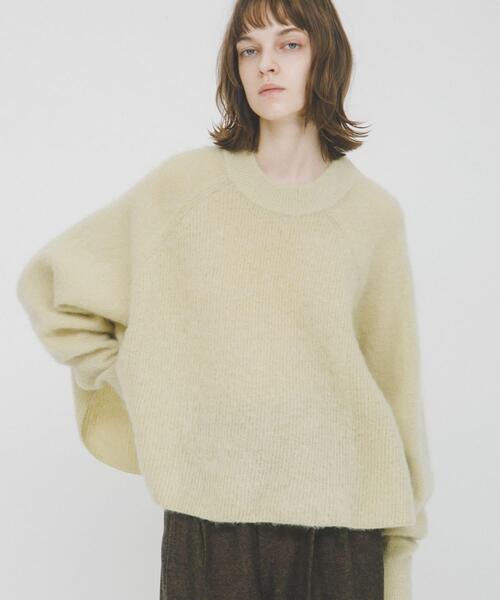 LAATO(ラート)の「dolman sleeve flare knit(ニット/セーター・レディース・ライトブラウン/イエロー・FREE)」の1枚目の写真