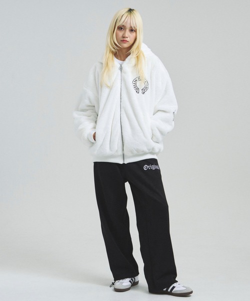 GALLIS ADDICTION（ガリスアディクション）の「GA CROSS-EMBLEM FUR BLOUSON（ブルゾン・メンズ・ホワイト/ブラック・M/L/XL）」の12枚目の写真