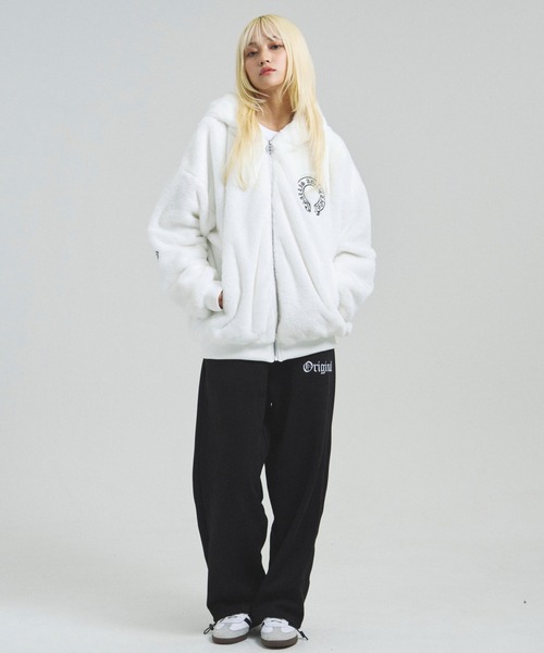 GALLIS ADDICTION（ガリスアディクション）の「GA CROSS-EMBLEM FUR BLOUSON（ブルゾン・メンズ・ホワイト/ブラック・M/L/XL）」の13枚目の写真