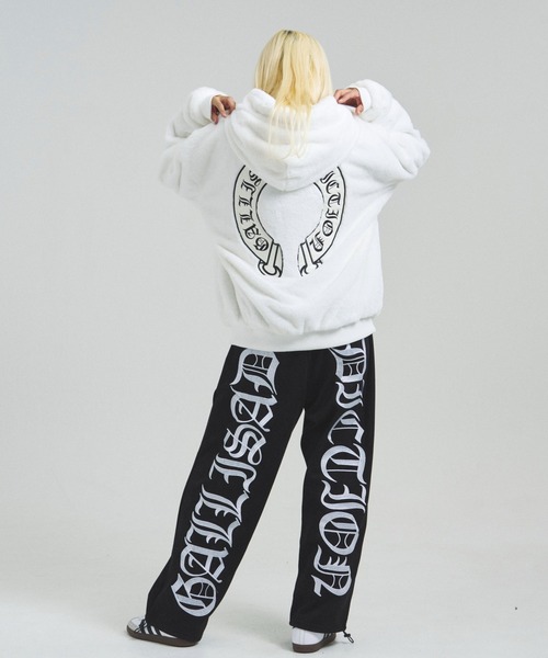 GALLIS ADDICTION（ガリスアディクション）の「GA CROSS-EMBLEM FUR BLOUSON（ブルゾン・メンズ・ホワイト/ブラック・M/L/XL）」の18枚目の写真