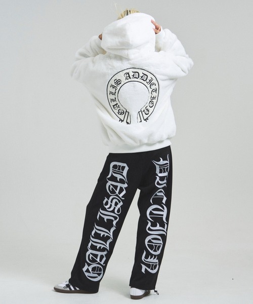 GALLIS ADDICTION（ガリスアディクション）の「GA CROSS-EMBLEM FUR BLOUSON（ブルゾン・メンズ・ホワイト/ブラック・M/L/XL）」の19枚目の写真