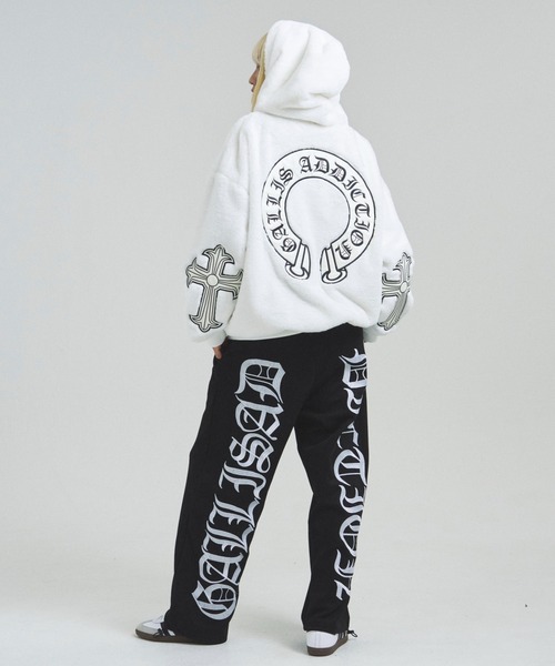 GALLIS ADDICTION（ガリスアディクション）の「GA CROSS-EMBLEM FUR BLOUSON（ブルゾン・メンズ・ホワイト/ブラック・M/L/XL）」の20枚目の写真